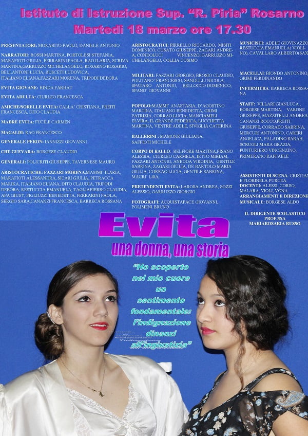 Il Liceo “R.Piria” presenta il suo musical di primavera